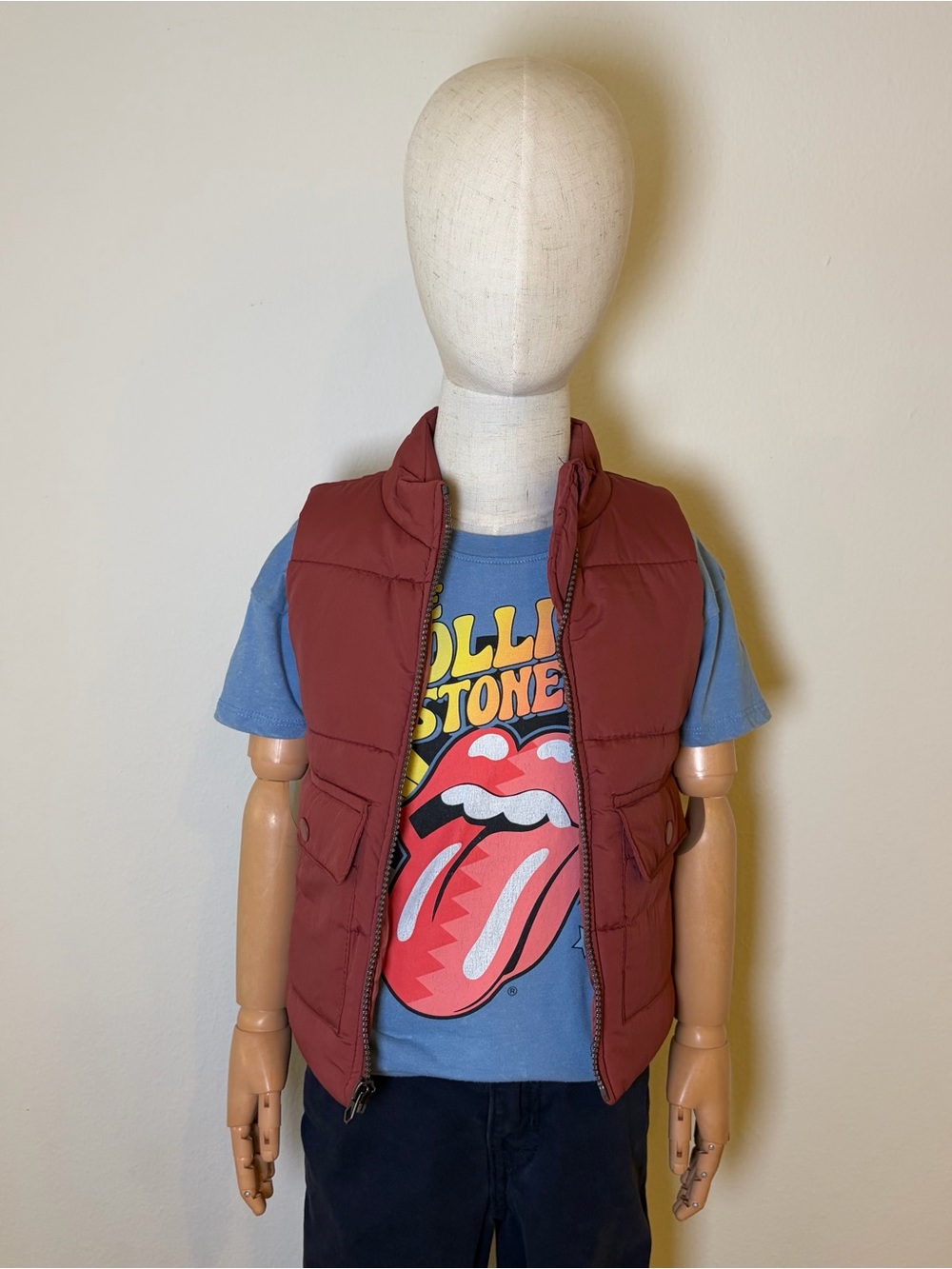 NWOT Volcom Rust Puffer Vest Size 2T